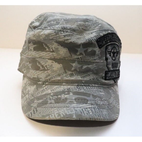 Speed and‎ Strength Hat Army Military Camo Short Billed Flex Fit Small Medium - Picture 1 of 6